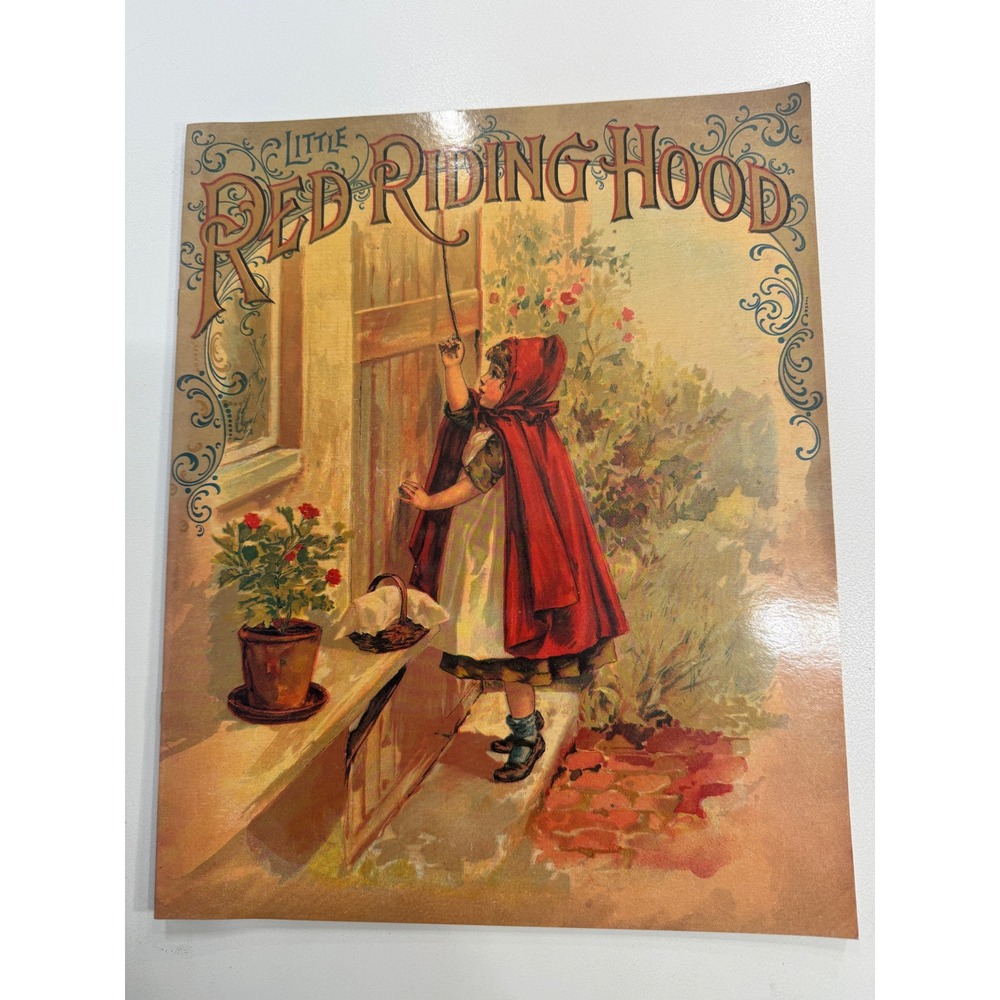Little Red Riding Hood Antique Litho Reprint 1993 Gallery Gold Little Classics